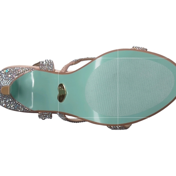 NIB Rare Limited Edition Blue by Betsey Johnson Aubry Rhinestone Crystal Heels - Picture 5 of 14